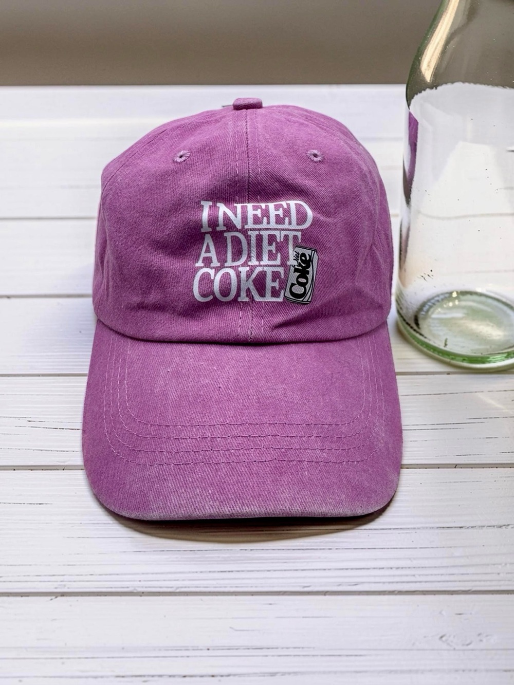 Pink “I Need a Diet Coke” Adjustable Hat